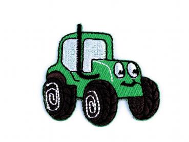 Aufbügler Traktor Grün